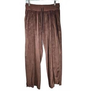 Jessica Simpson Soft Brown Velvet Velour Sweatpants Size Medium